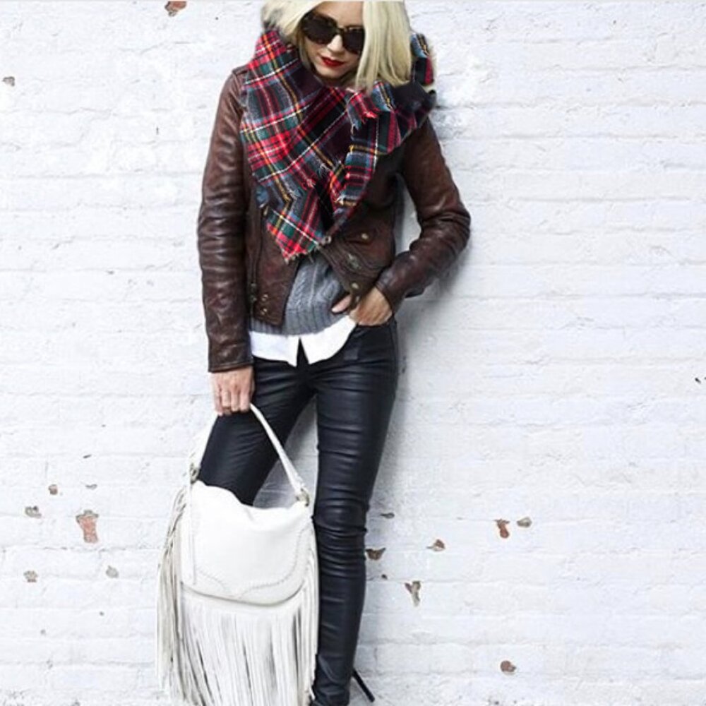 Classic Tartan Plaid Ultra Plush Blanket Scarf